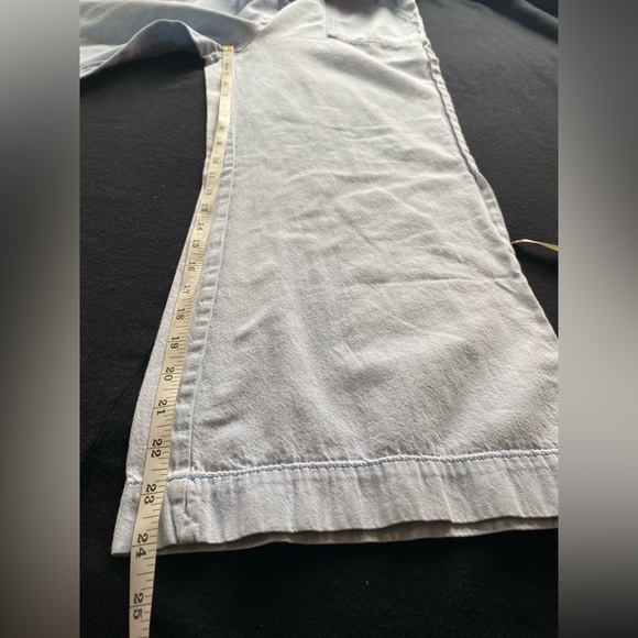 Universal Thread Indigo One Piece Cropped Bell Bottom Romper Jumpsuit! Size XS. - Picture 5 of 11